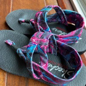 Skechers Multicolor Yoga Slingback Foam Sandals Women's Size 7